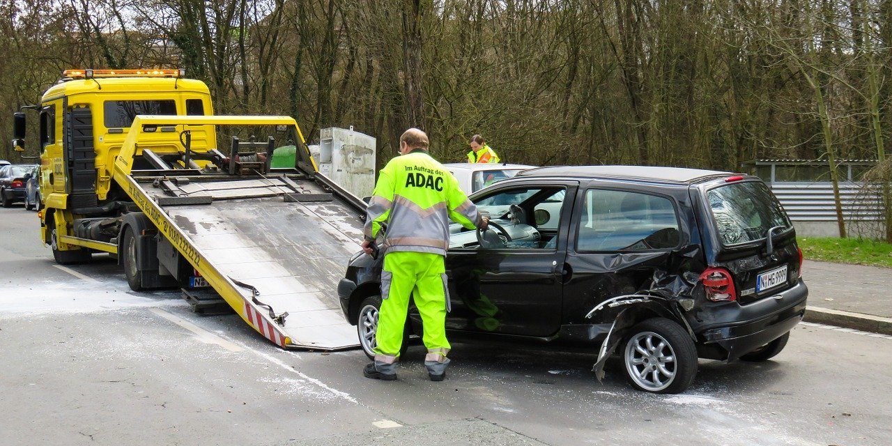 Autounfall Auf Dem Weg Zur Arbeit